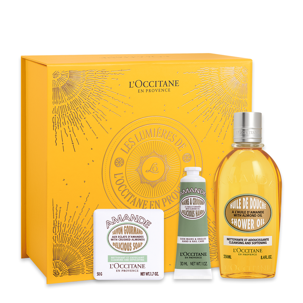 Presente Amêndoa com Sabonete, Óleo de Banho e Creme de Mãos, , large image number 0